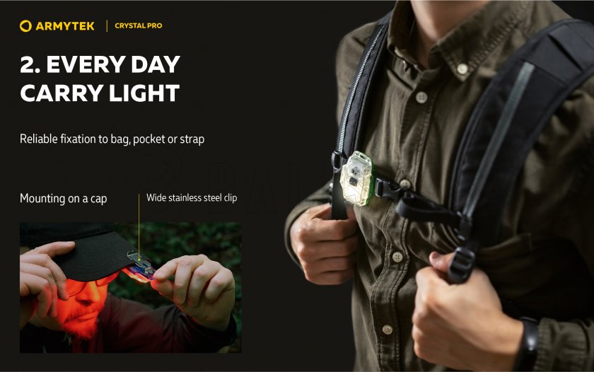 Torcia multifunzione Armytek Crystal Pro - grigio
