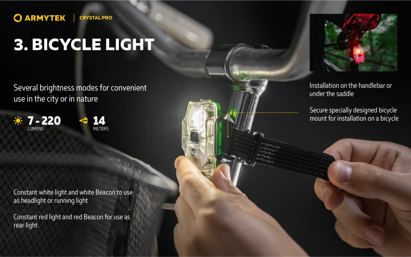 Torcia multifunzione Armytek Crystal Pro - grigio
