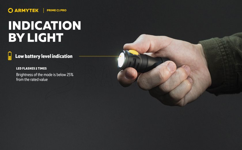 Torcia Armytek Prime C1 Pro a luce fredda