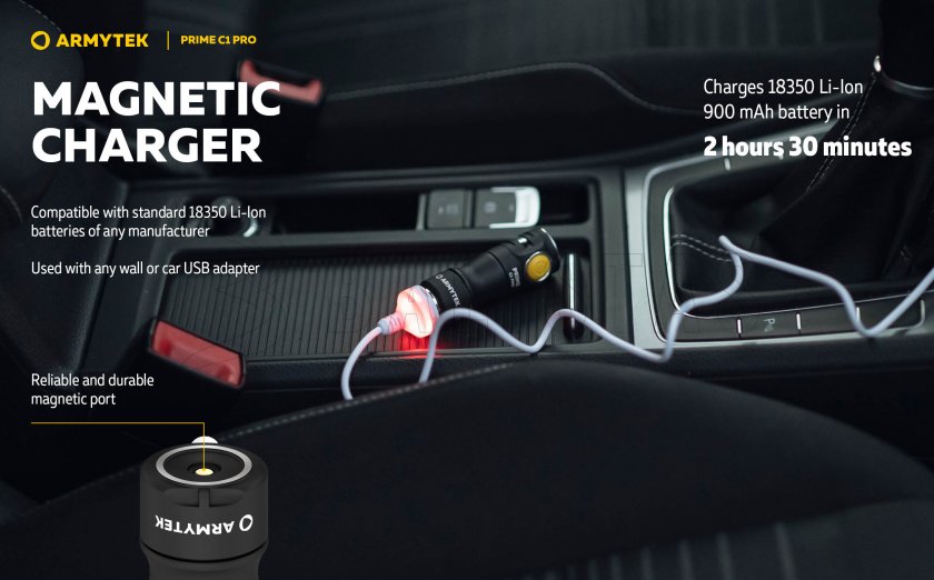 Torcia Armytek Prime C1 Pro a luce fredda