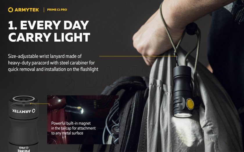 Torcia Armytek Prime C1 Pro a luce fredda