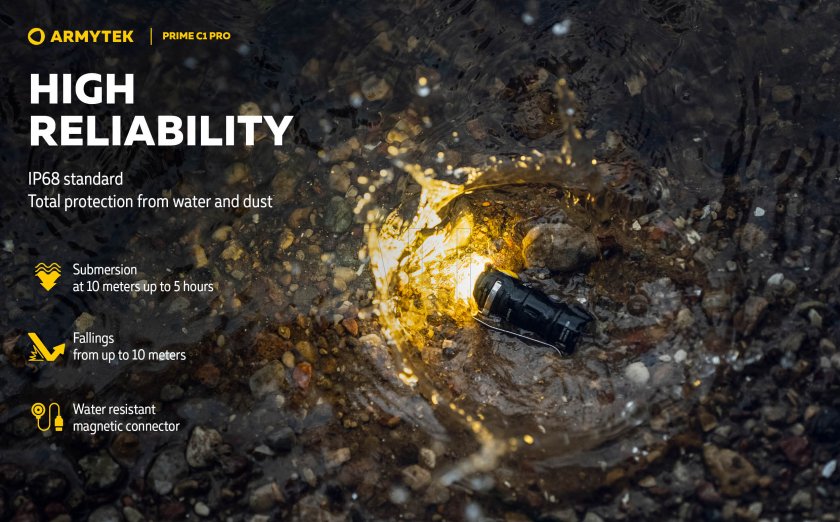 Torcia Armytek Prime C1 Pro a luce fredda