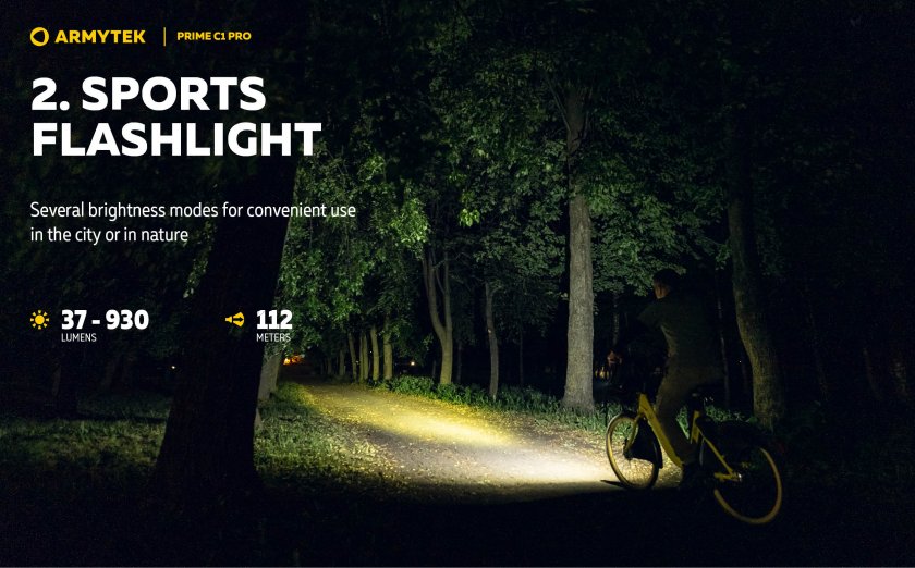 Torcia Armytek Prime C1 Pro luce calda