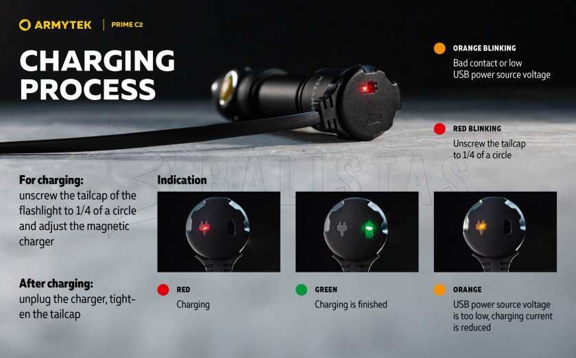 Torcia Armytek Prime C2 - luce calda