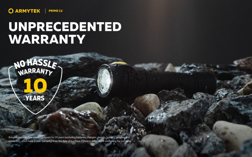 Torcia Armytek Prime C2 - luce calda