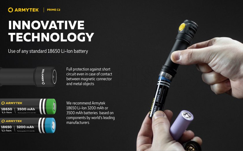 Torcia Armytek Prime C2 - luce calda