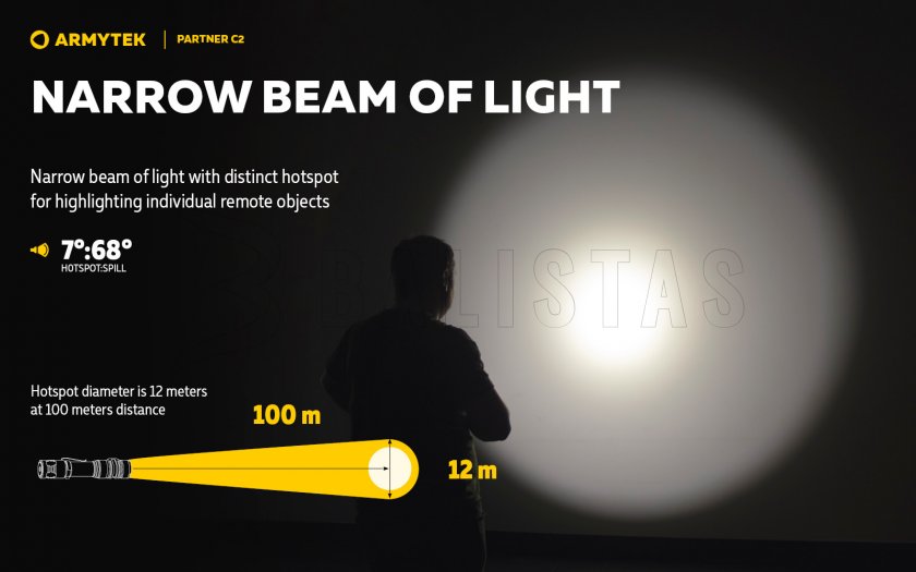 Armytek Partner C2 Torcia tattica a luce calda