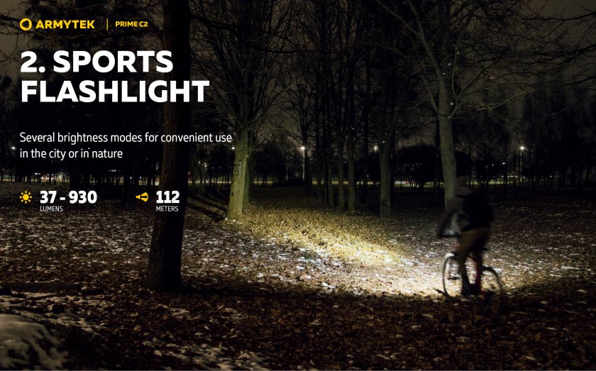 Torcia Armytek Prime C2 - luce calda