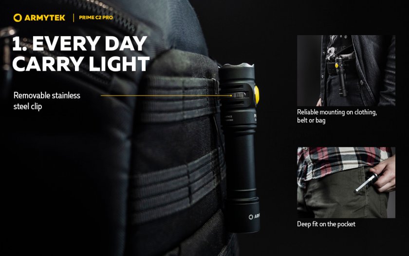 Torcia Armytek Prime C2 Pro v4 Luce fredda