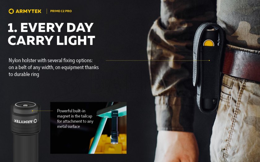 Torcia Armytek Prime C2 Pro v4 Luce fredda