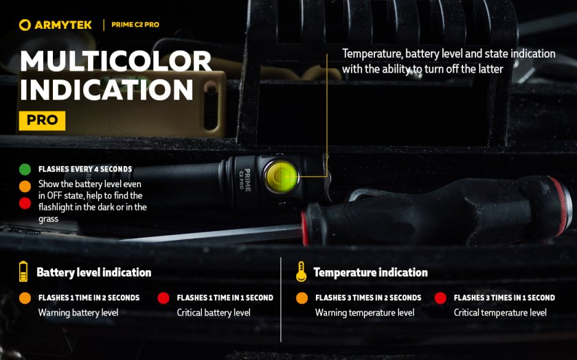 Torcia Armytek Prime C2 Pro v4 Luce fredda