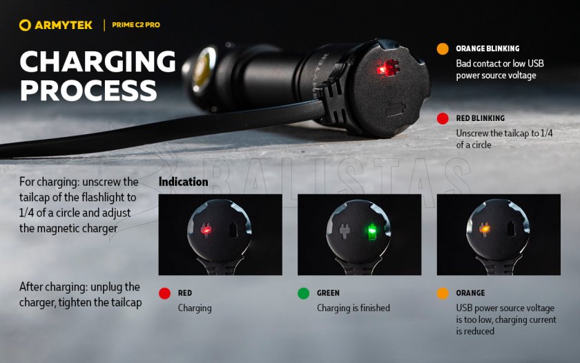 Torcia Armytek Prime C2 Pro v4 Luce fredda