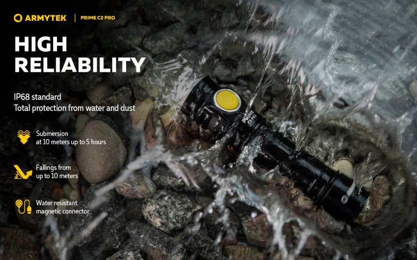 Torcia Armytek Prime C2 Pro v4 Luce fredda
