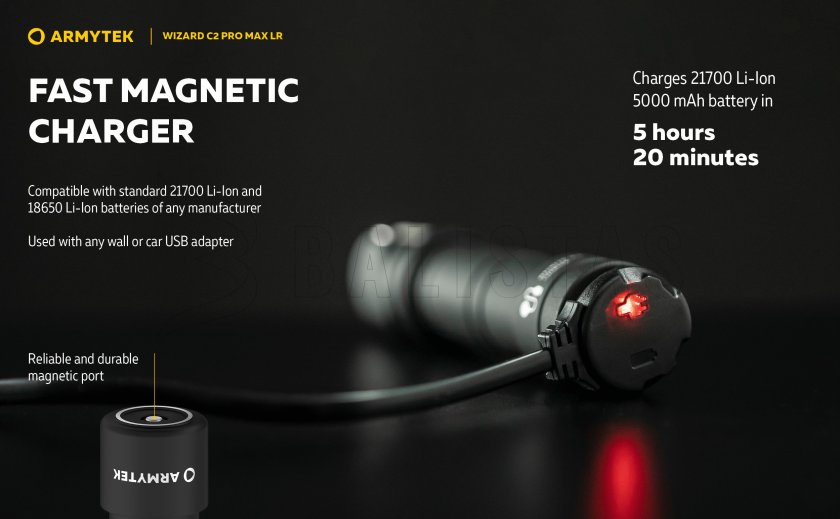 Torcia Armytek Wizard C2 Pro MAX LR a luce fredda