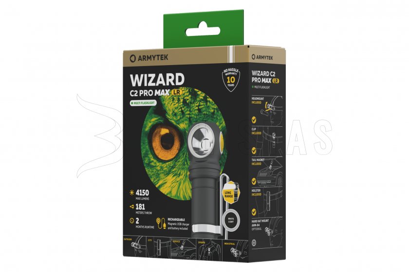 Torcia Armytek Wizard C2 Pro MAX LR a luce fredda