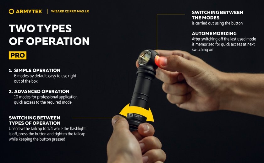 Torcia Armytek Wizard C2 Pro MAX LR a luce fredda