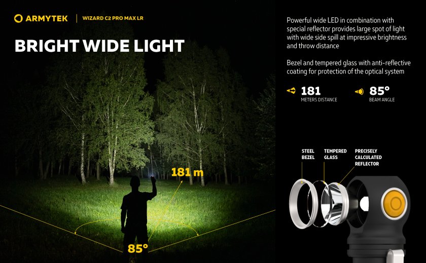 Torcia Armytek Wizard C2 Pro MAX LR a luce fredda