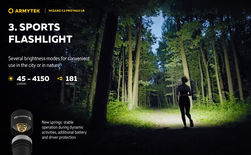 Torcia Armytek Wizard C2 Pro MAX LR a luce fredda