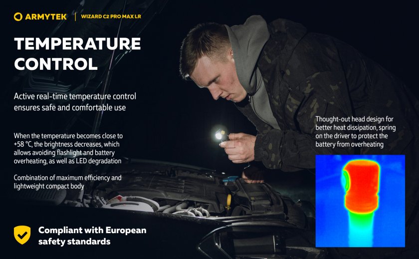Torcia Armytek Wizard C2 Pro MAX LR a luce fredda