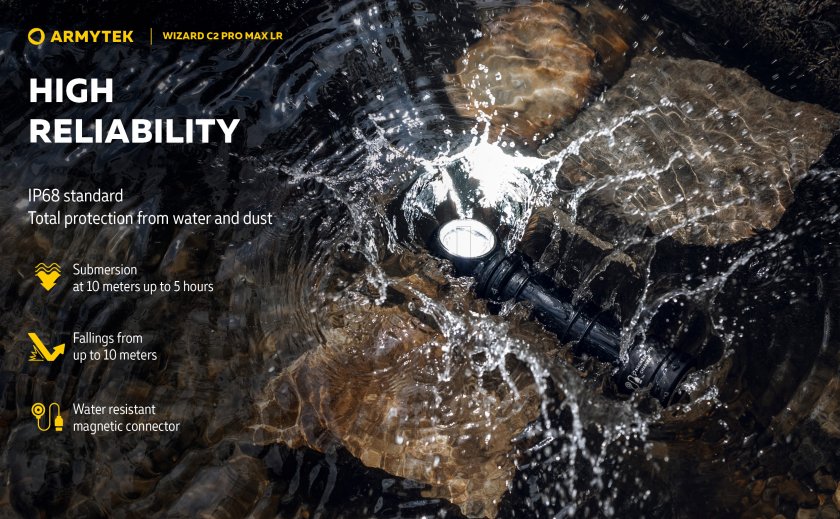 Torcia Armytek Wizard C2 Pro MAX LR a luce fredda