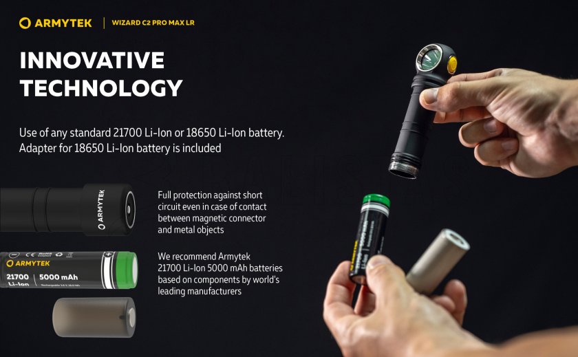 Torcia Armytek Wizard C2 Pro MAX LR a luce fredda