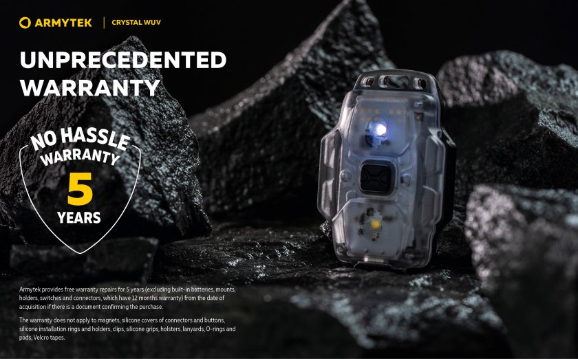 Torcia multifunzione Armytek Crystal - grigia UV