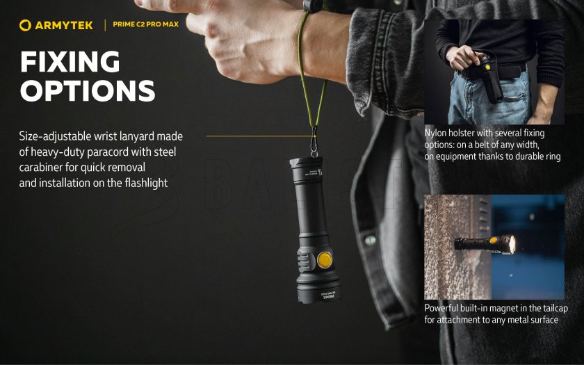 Torcia Armytek Prime C2 Pro Max a luce fredda