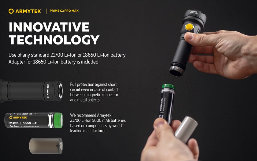 Torcia Armytek Prime C2 Pro Max a luce fredda