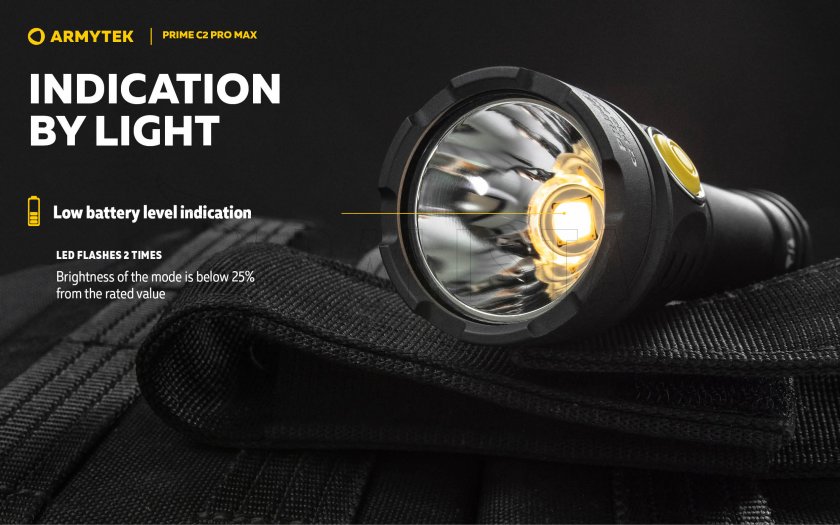 Torcia Armytek Prime C2 Pro Max a luce fredda