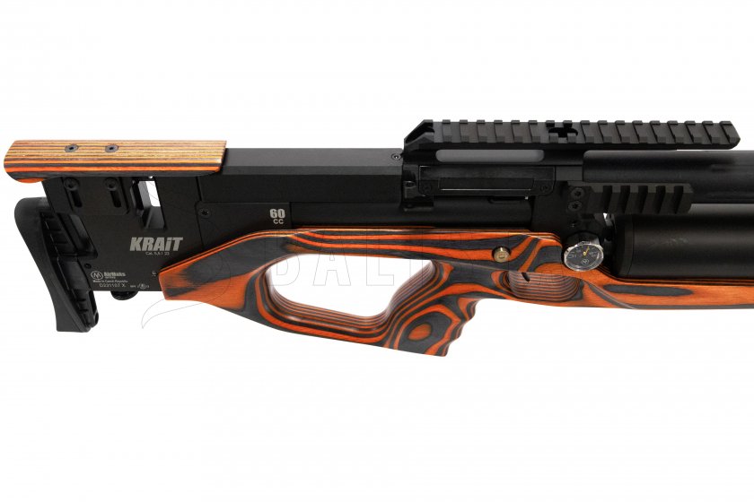 Carabina ad aria compressa AirMaks Krait WX Tube 5,5mm Orange Lamino