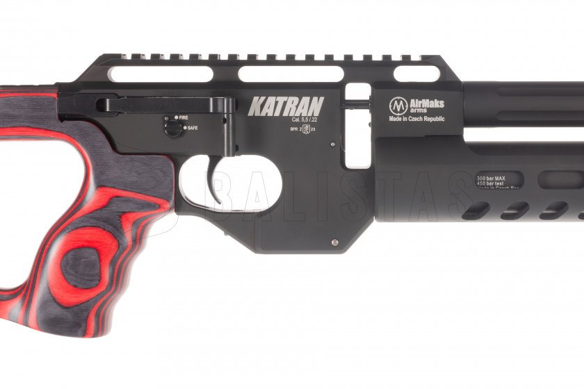 Carabina ad aria compressa AirMaks Katran W 5,5mm Red Lamino