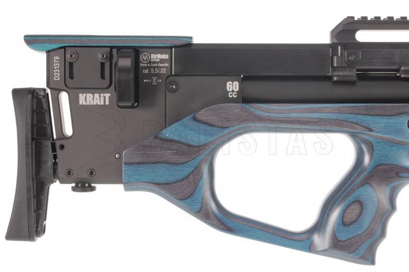 Carabina ad aria compressa AirMaks Krait W Tube 5,5mm Blue Lamino