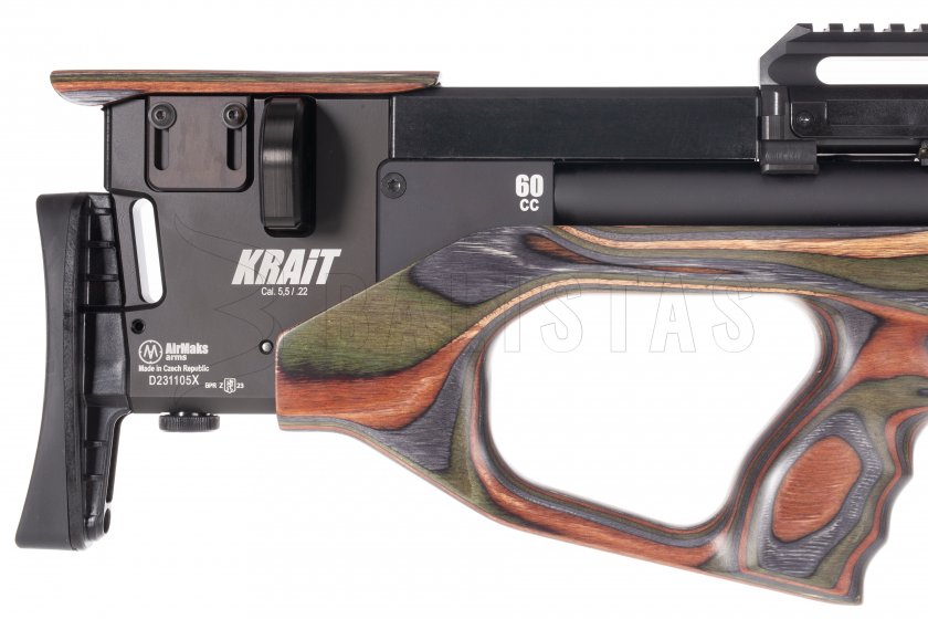 Carabina ad aria compressa AirMaks Krait W Tube 5,5mm Forest Camo