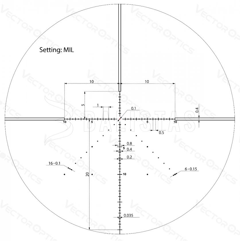 Cannocchiale Vector Optics Veyron 4-16x44 IR FFP Compact