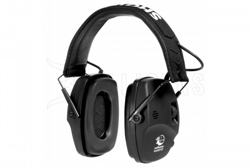 Cuffie RealHunter Active ProSHOT BT nere