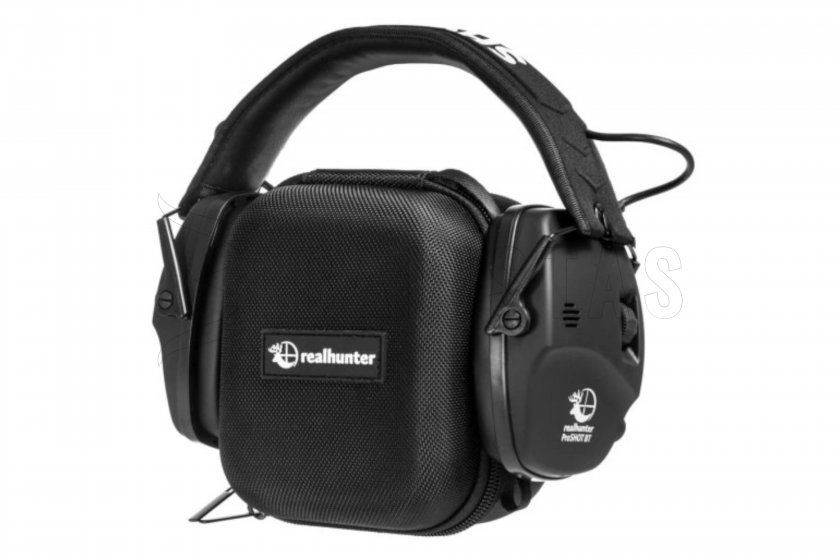 Cuffie RealHunter Active ProSHOT BT nere