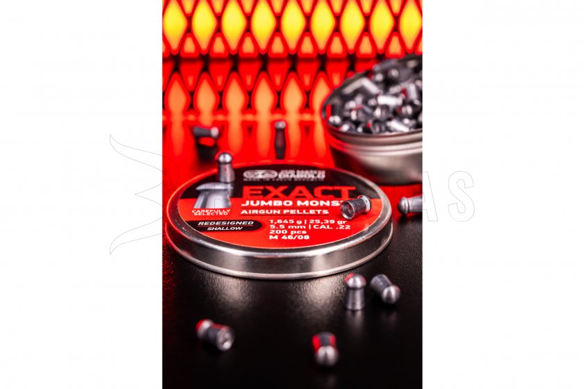 Diabolo JSB Exact Jumbo Monster Redesigned Shallow 5,52mm 200 pz