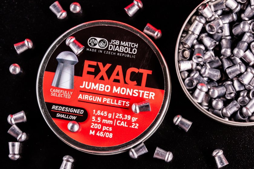 Diabolo JSB Exact Jumbo Monster Redesigned Shallow 5,52mm 200 pz