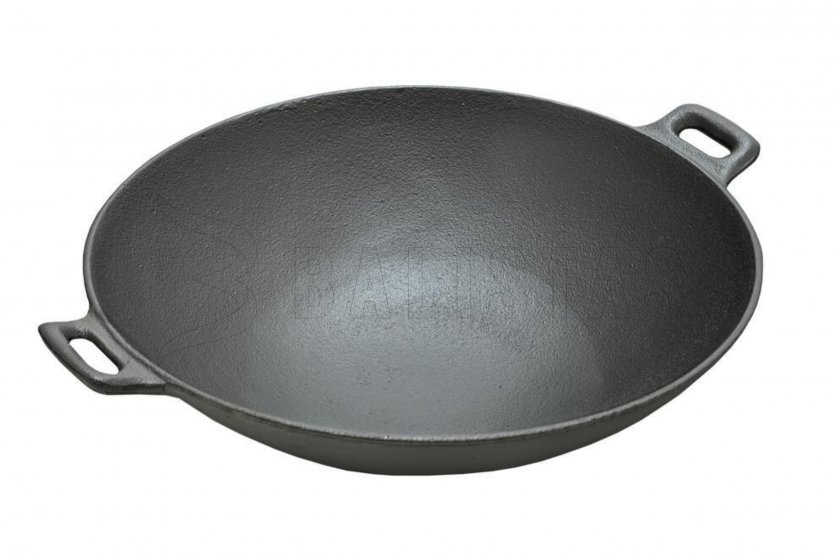 Padella WOK in ghisa 31cm