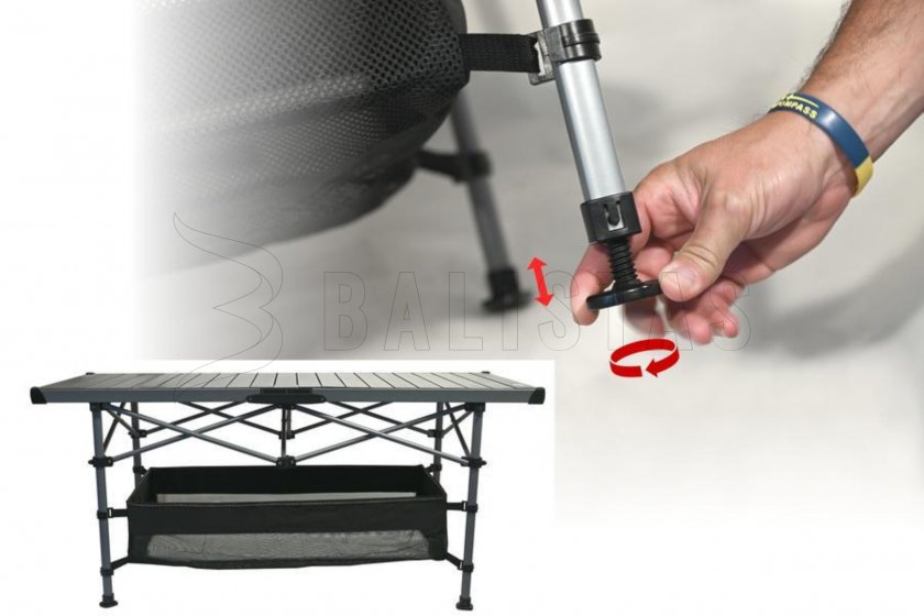 Tavolo da campeggio pieghevole ROLL 123x55cm