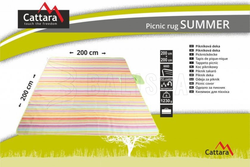 Coperta da picnic SUMMER 200x200cm