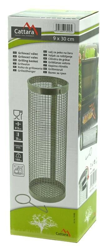 Rullo per grigliatura in acciaio inox 9x30cm