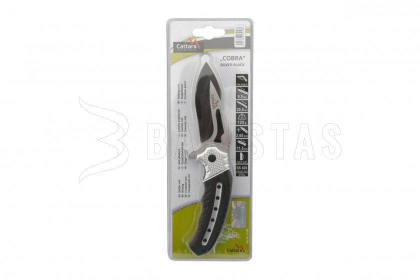 Coltello pieghevole COBRA 20cm con blocco argento