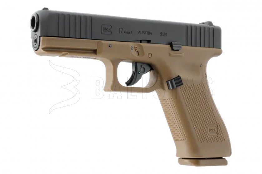 Pistola ad aria compressa Umarex Glock 17 Gen5 BlowBack Coyote 4,5mm