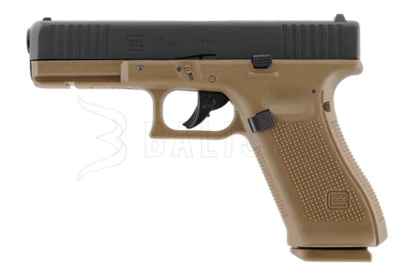 Pistola ad aria compressa Umarex Glock 17 Gen5 BlowBack Coyote 4,5mm