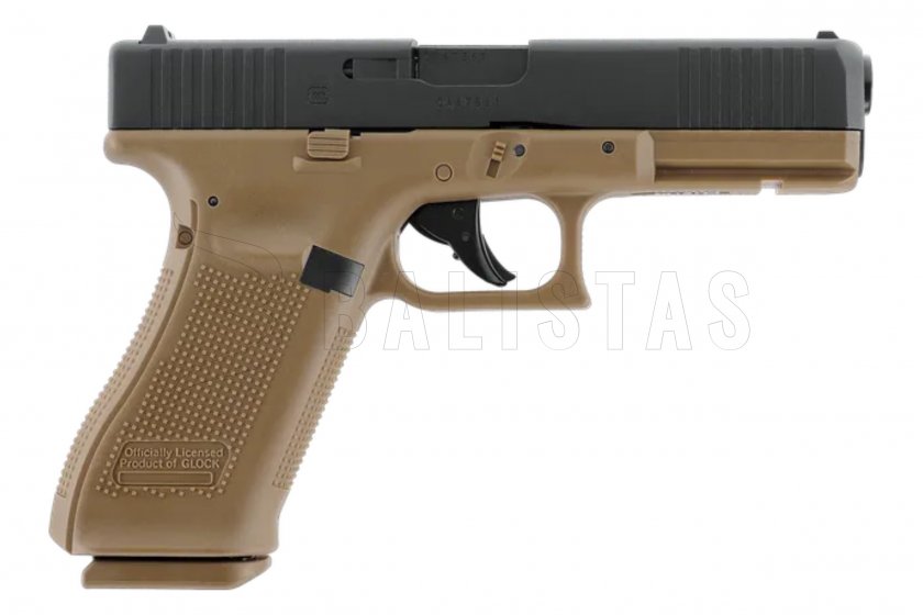 Pistola ad aria compressa Umarex Glock 17 Gen5 BlowBack Coyote 4,5mm
