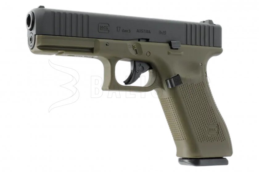 Pistola a CO₂ Umarex Glock 17 Gen5 BlowBack Battlefield Green 4,5mm