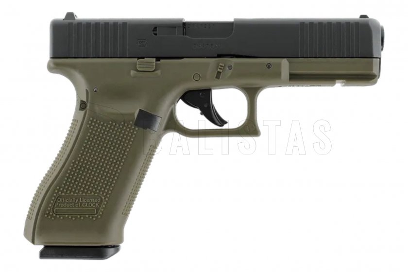 Pistola a CO₂ Umarex Glock 17 Gen5 BlowBack Battlefield Green 4,5mm