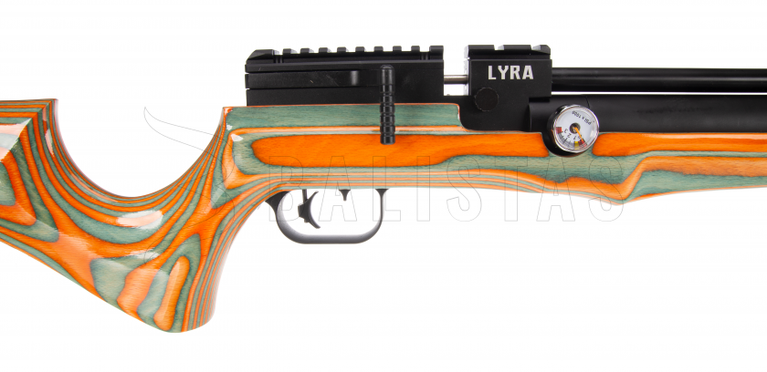 Carabina ad aria compressa Reximex Lyra orange/green lamino 5,5mm