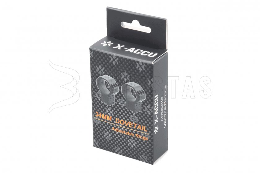 Montaggio Vector Optics X-ACCU 11mm/34mm regolabile in altezza